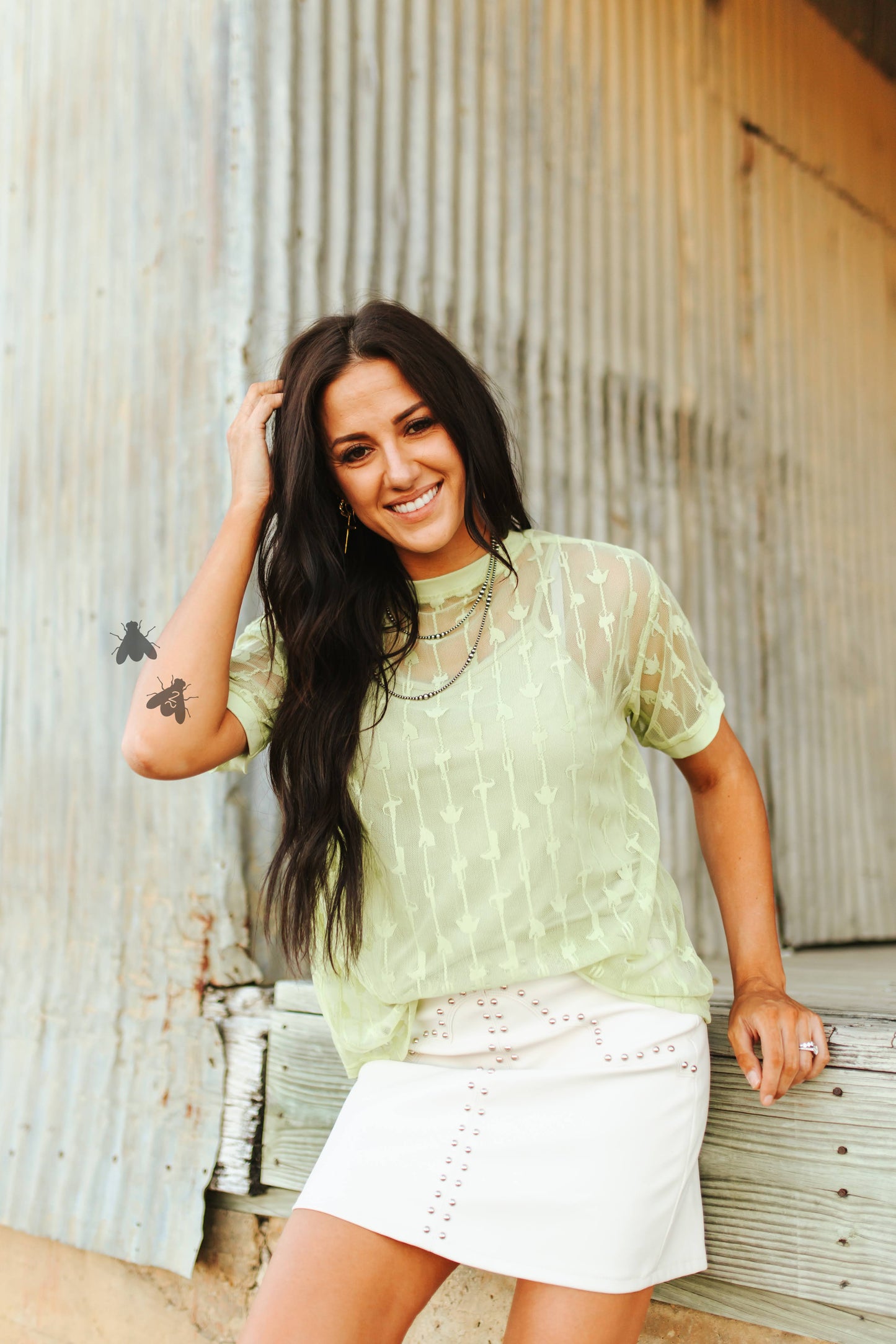 Cowtown Cutesy Top *Lime*