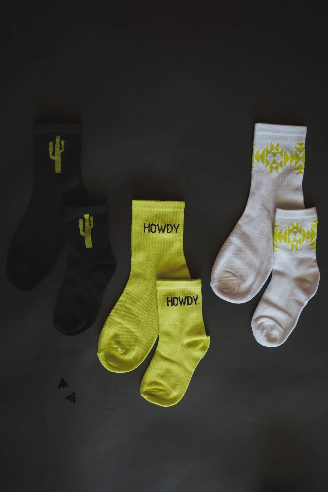 Neon Cacti Crew Socks