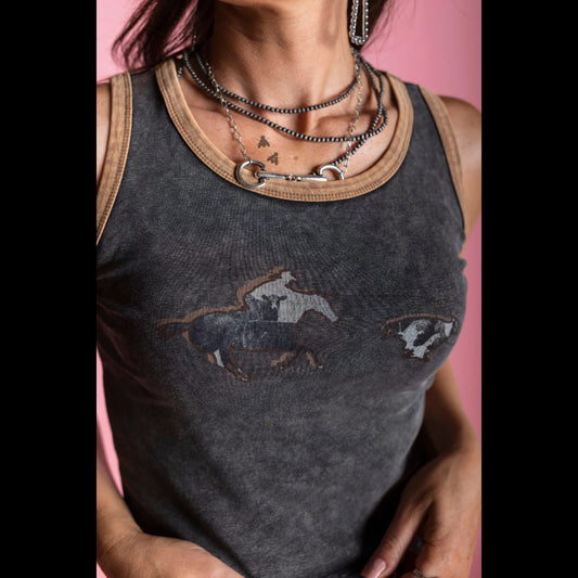 Cowboy Collage Tank