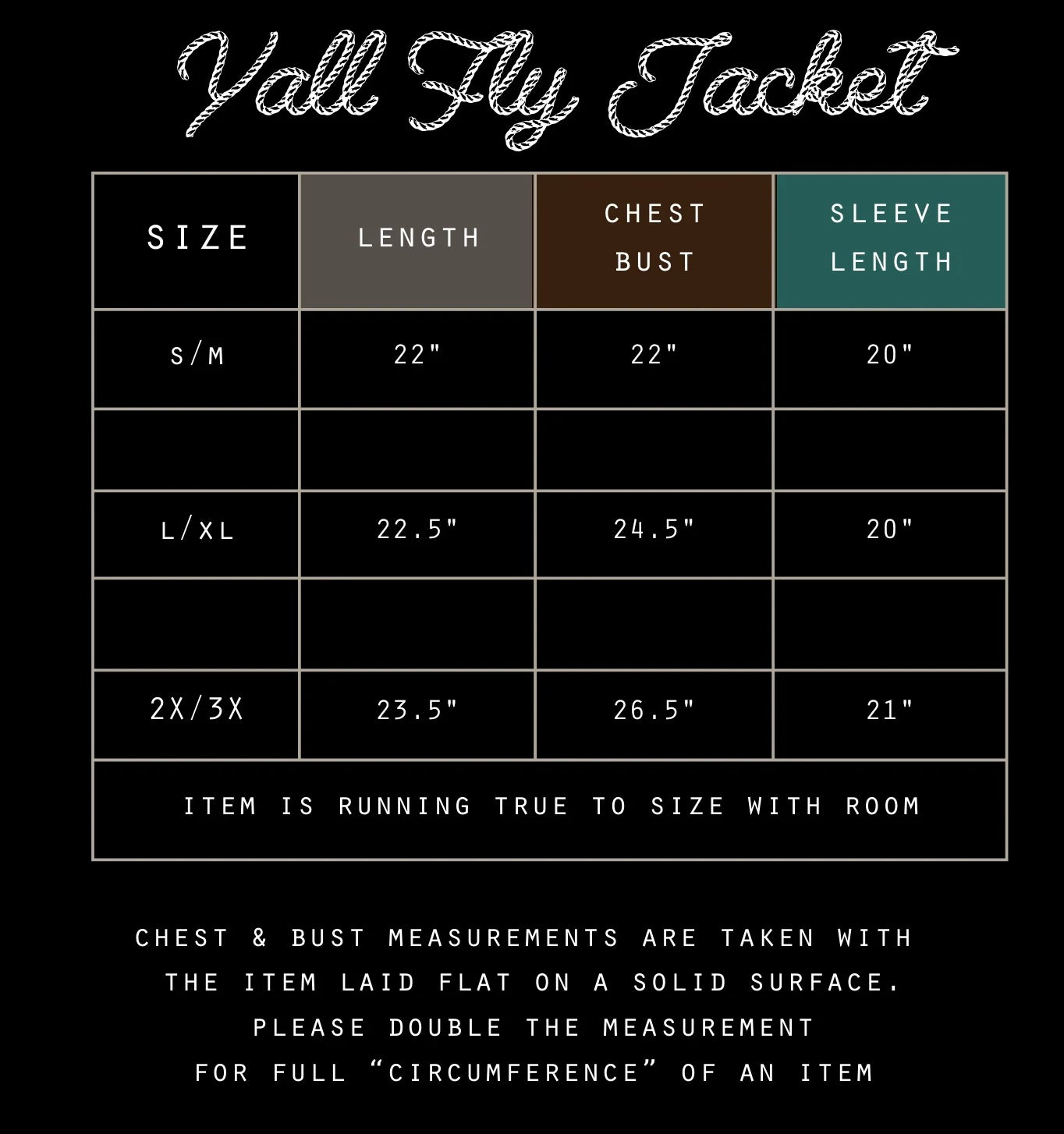 Y’all Fly Jacket *Midnight*