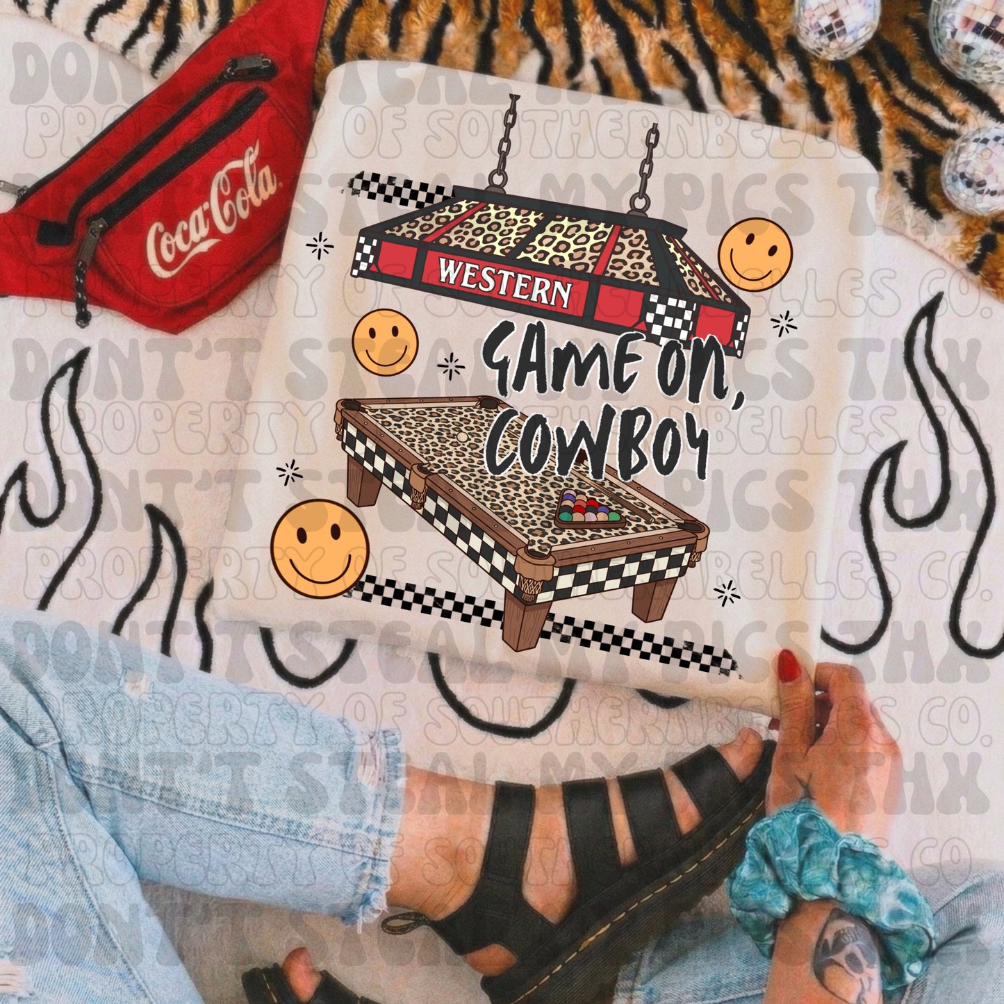 PREORDER Game On Cowboy Tee *2 Colors* (SHIPS TO ME: 20-24 BUSINESS DAYS AFTER 6/30)