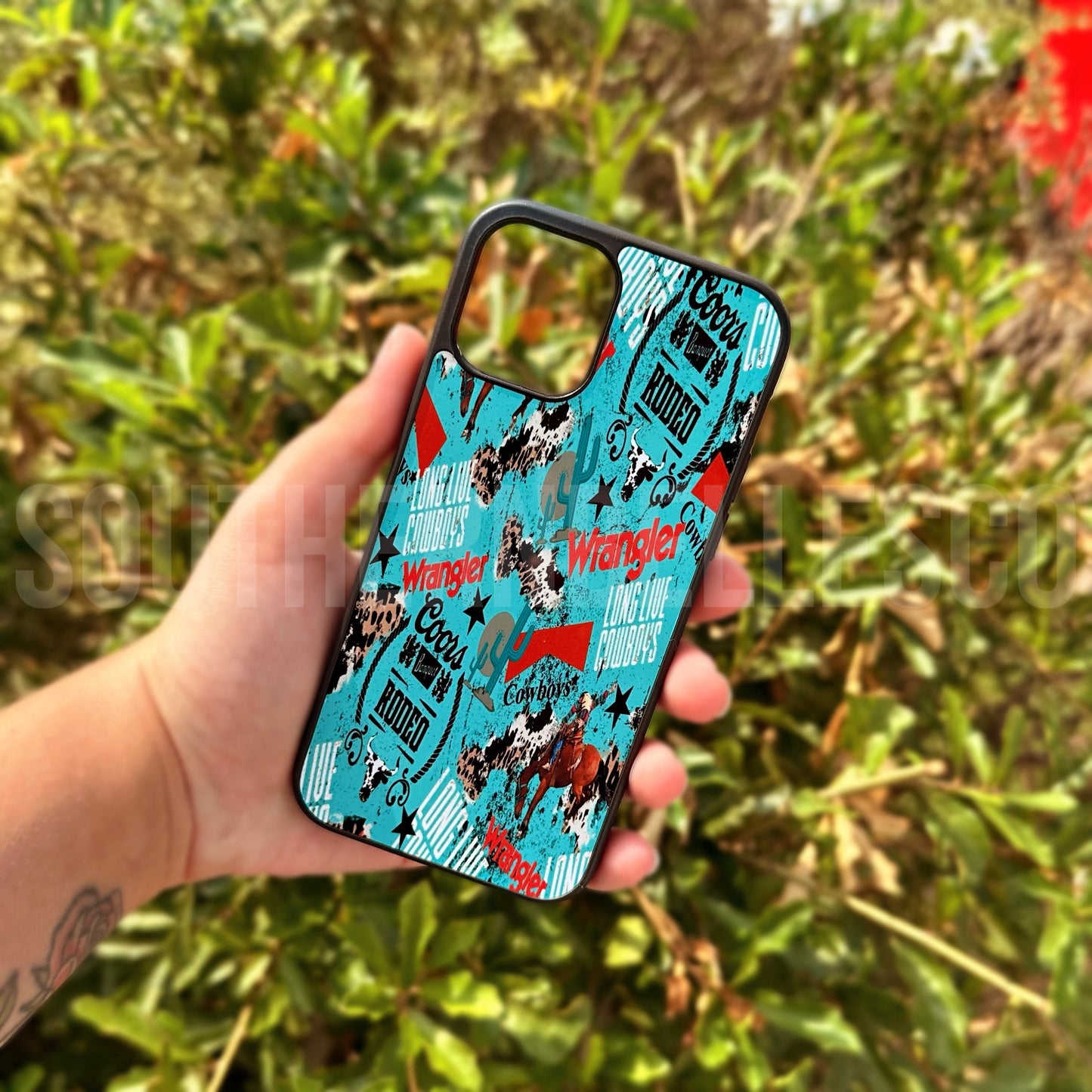 Cowboy Collage Phone Case