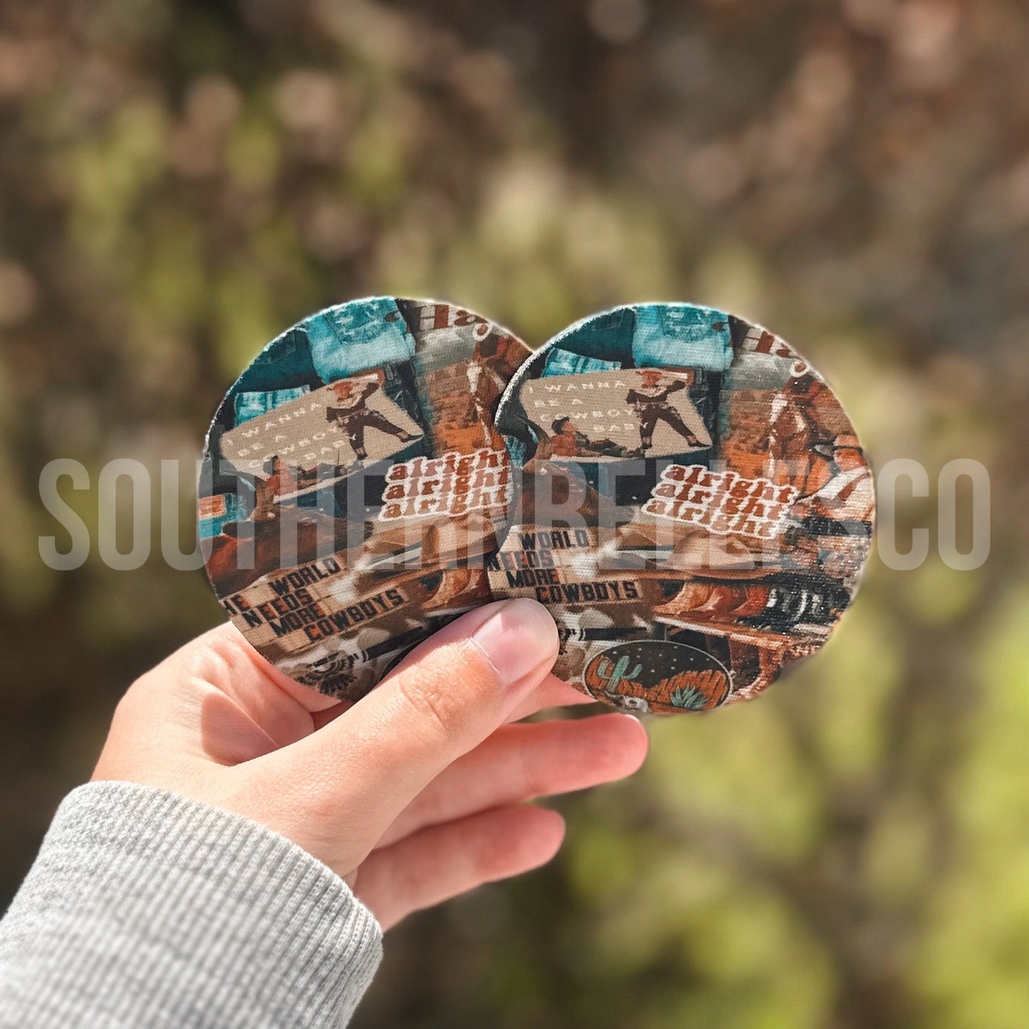 Cowboy Baby Car Coasters