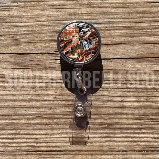 Howdy Cowboy Badge Reel