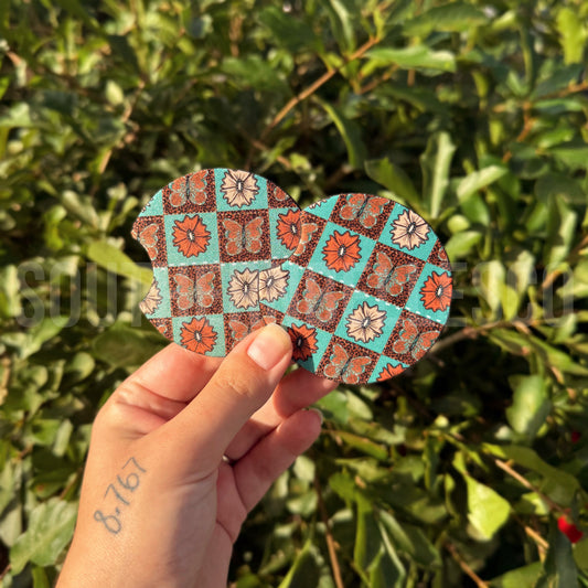 Western Patchwork Car Coasters