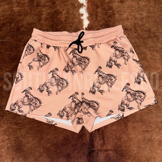 SIZE LARGE Buckin’ Cowboy Shorts