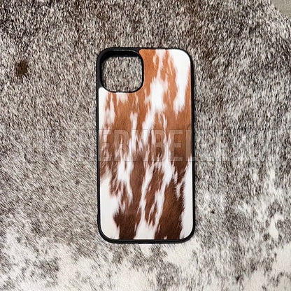 Tan Cowhide Phone Case