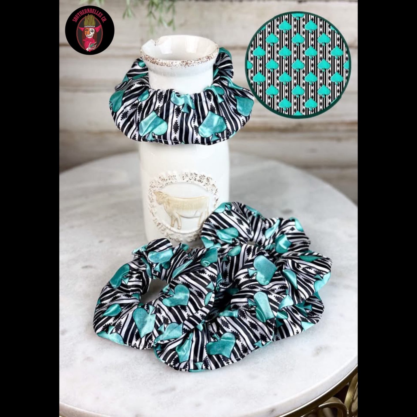 Aztec Spade Scrunchie
