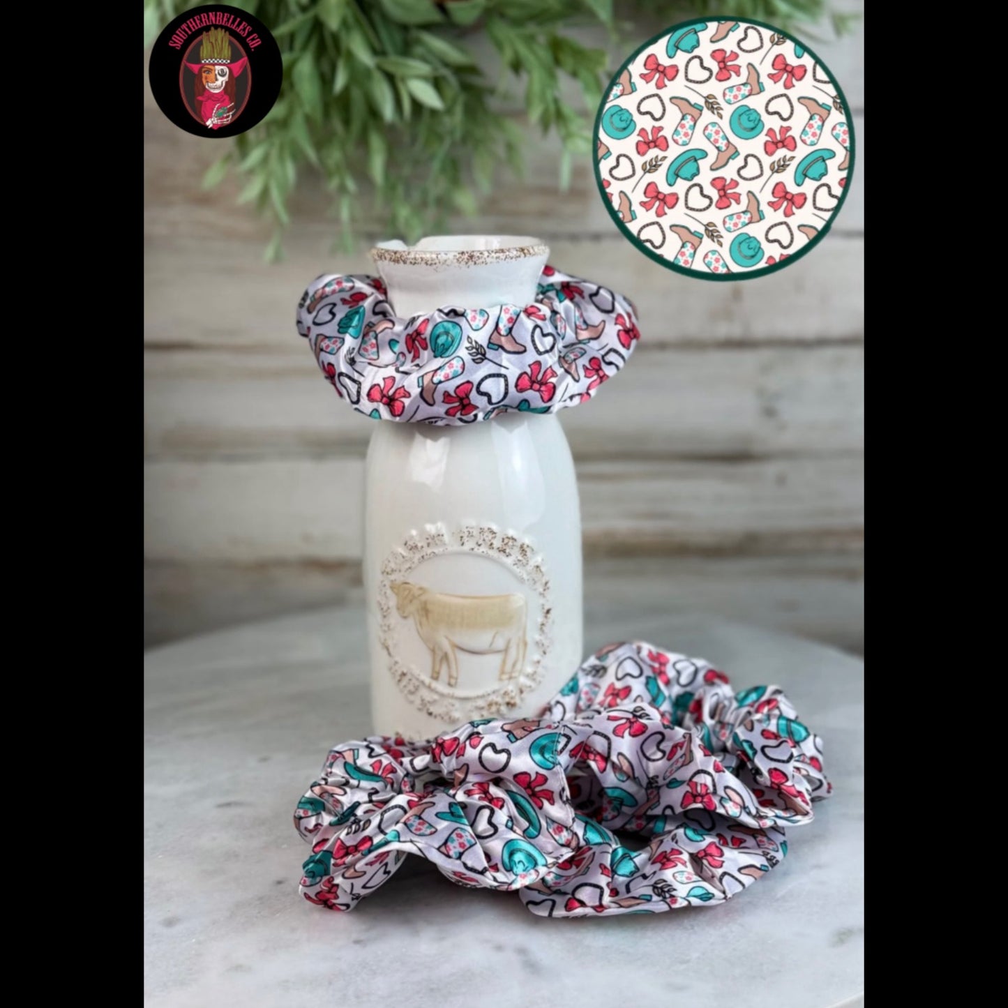 Boots & Bows Scrunchie