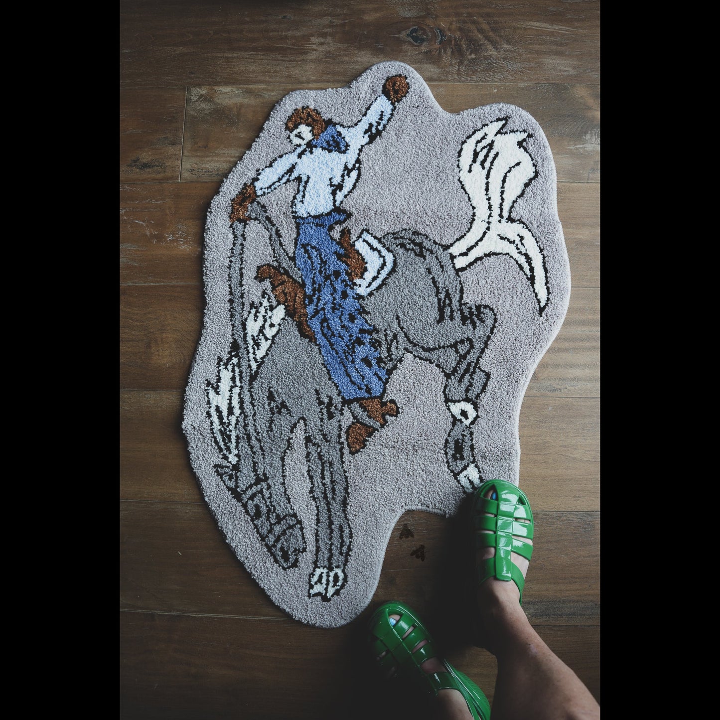 Bronc Buster Rug