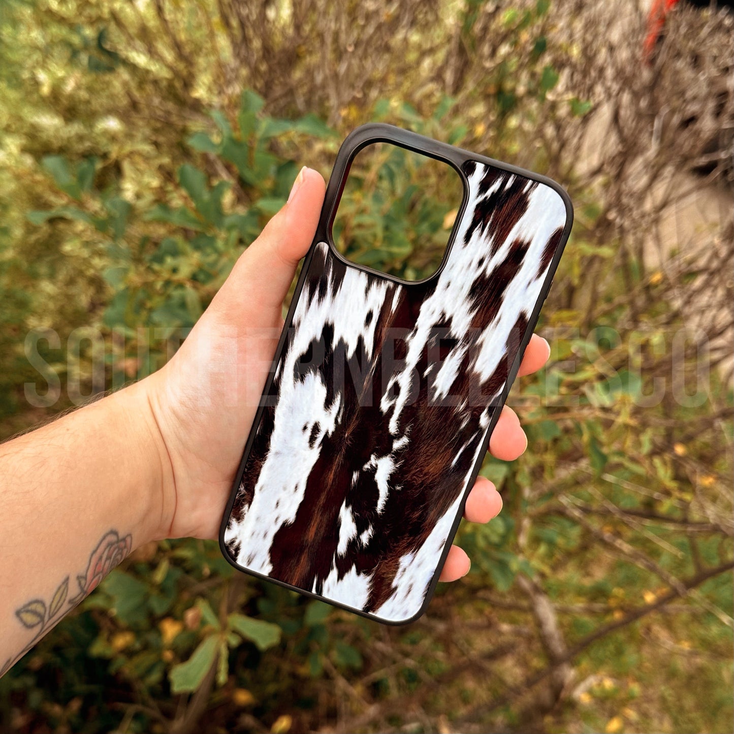 Brindle Cowhide Phone Case