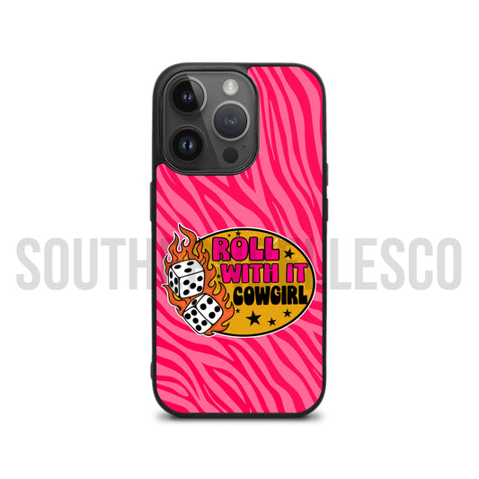Roll With It Cowgirl Phone Case