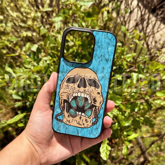 Death By Turquoise Phone Case