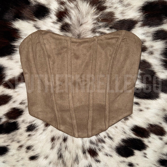 Bluegrass Suede Corset Top