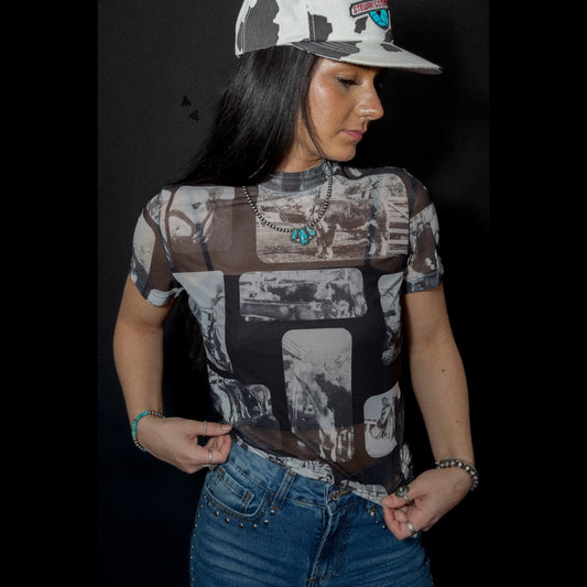 Cattle Chrome Mesh Tee