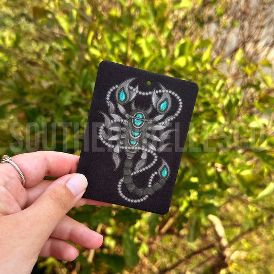 Turquoise Scorpion Felt Freshie