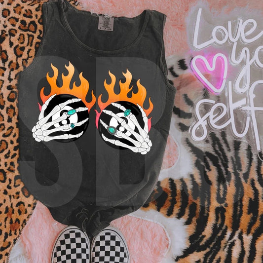 PREORDER Flaming 8Ball Tank (SHIPS TO ME: 20-24 BUSINESS DAYS AFTER 6/05)