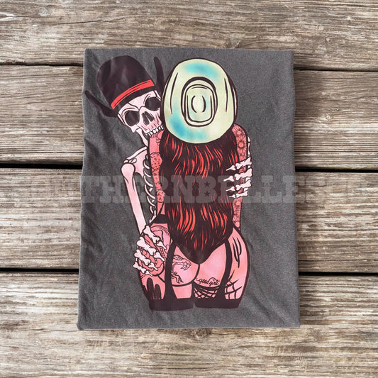 Cowboy Skeleton & Cowgirl Tee